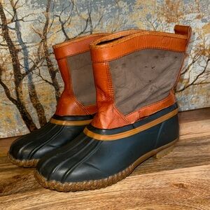 Vintage Timberland women’s Pull up Duck Boots suede and leather upper size 9